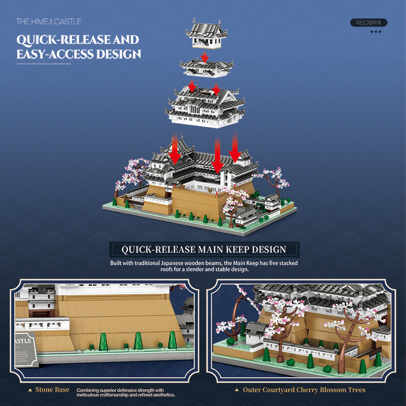 NO. 55017 | HIMEJI CASTLE ARCHITECTURAL ARCHIVE (7,105 PCS)