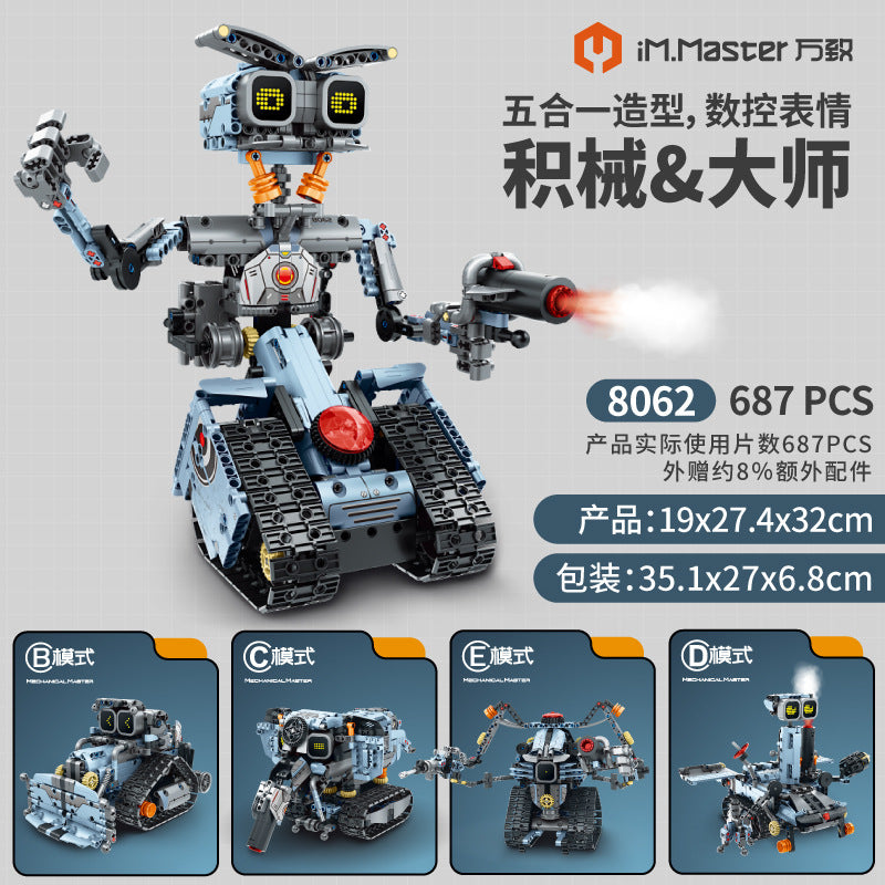 NO. 8062 | 5-IN-1 STEAM THUNDERBOT PROGRAMMABLE ARCHIVE (687 PCS)