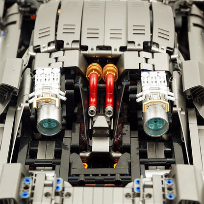 GULY 10629 1:8 RC メタリックメッキ グレー レーシングハイパーカー