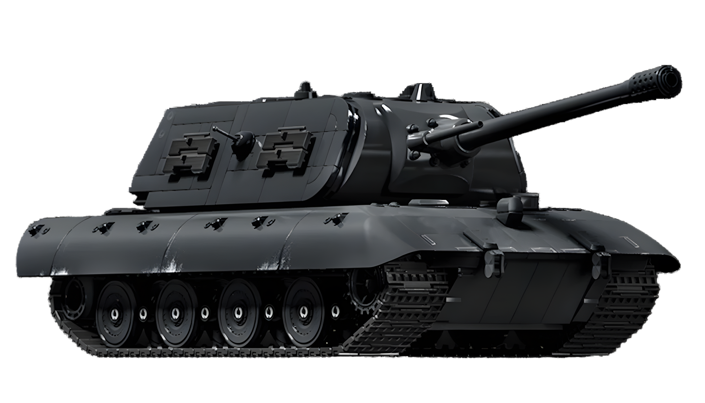 E-100 Heavy Tank (Maus Turret Ver.) | 1:28 Scale Precision Assembly Kit
