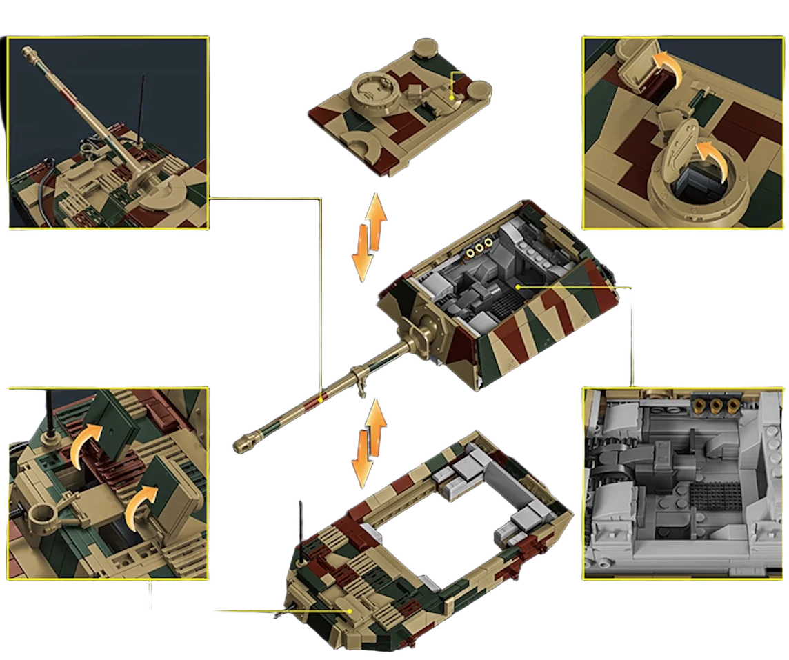 Jagdpanzer Tiger/P (Elefant) | 1:28 Scale Precision Assembly Kit