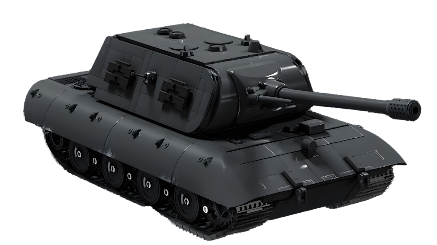 E-100 Heavy Tank (Maus Turret Ver.) | 1:28 Scale Precision Assembly Kit