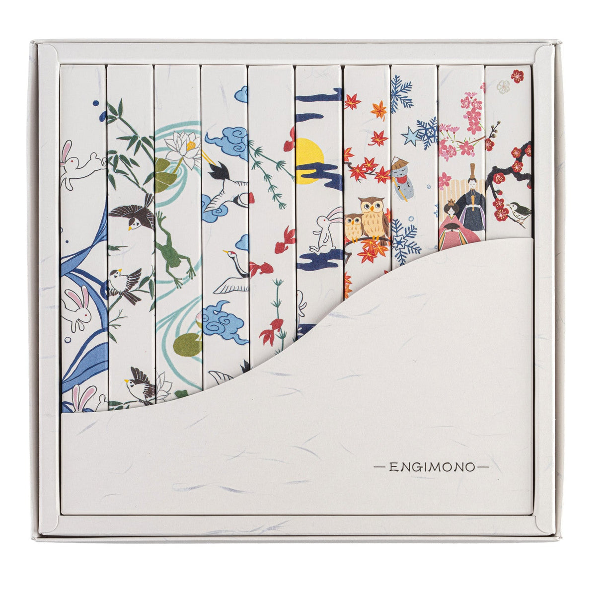 Kousaido ENGIMONO – Japanese Incense Gift Set with 10 Fragrances