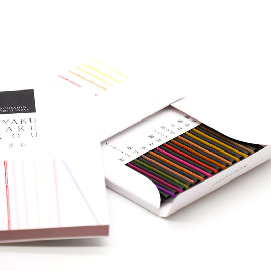 Kousaido Hyakuraku – 12 Fragrance Japanese Incense Discovery Set