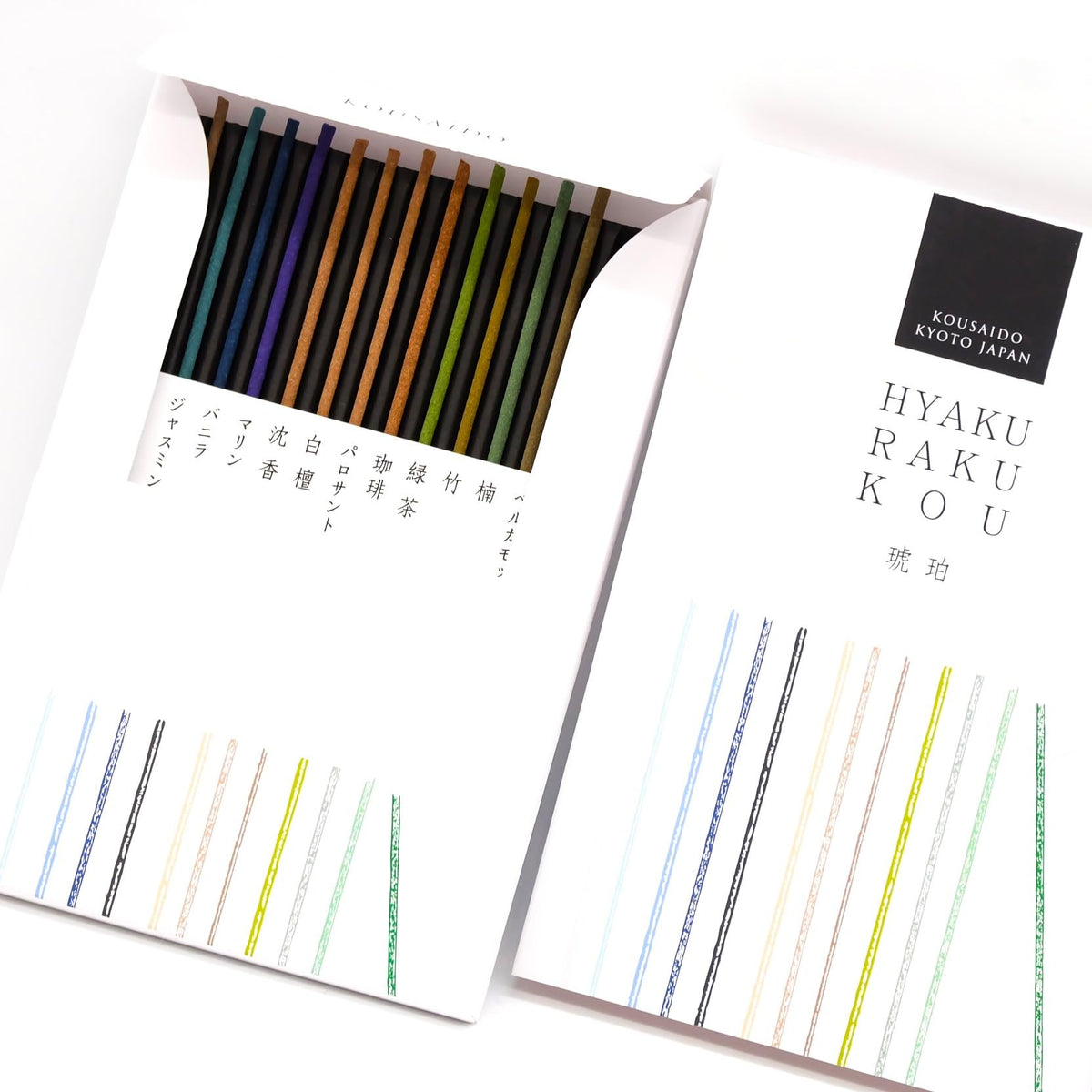 Kousaido Hyakuraku – 12 Fragrance Japanese Incense Discovery Set