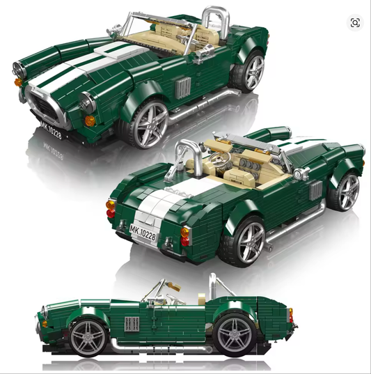 Mould King 10228 ACコブラ ビルディングブロック クラシックコンバーチブルスポーツカー